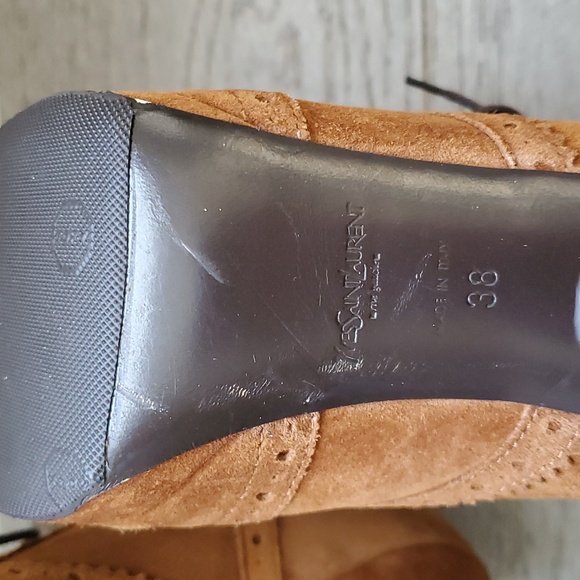 YSL Brown Platform Heels - Picture 6 of 10